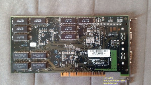 DIAMOND MONSTER 3D II 12MB Rev B 100MHz - Made in Taiwan - 3498